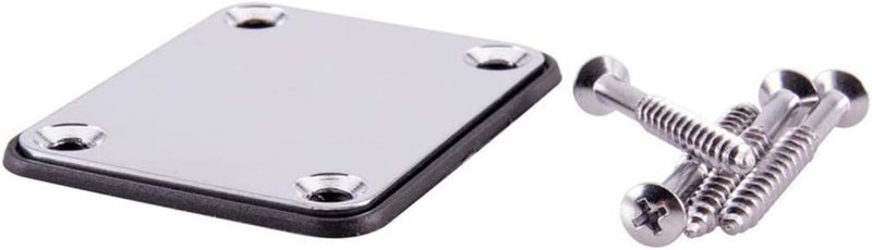 KAIY 2 Pack Guitar Chrome Neck Plates with Screws for Electric Guitars, Strat Tele Style Guitar Cigar Box Guitar Parts Repair Replace - Image 4